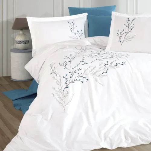 Комплект постільної білизни С №101 Poplin twigs - 3