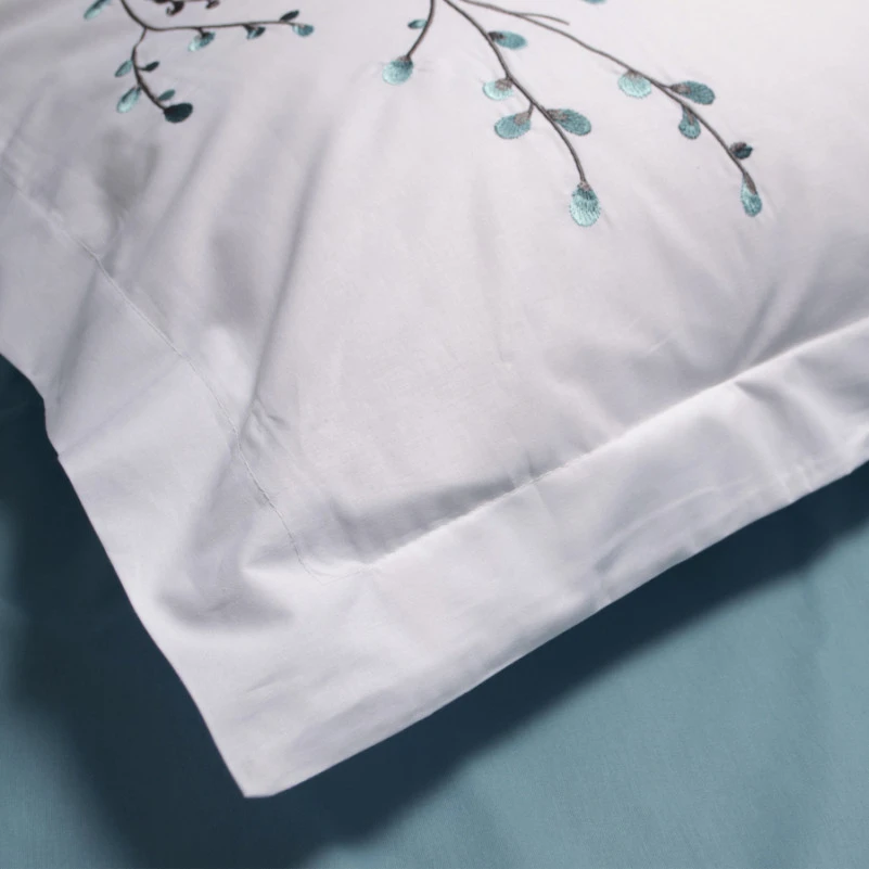 Комплект постельного белья С №101 Poplin twigs - 5