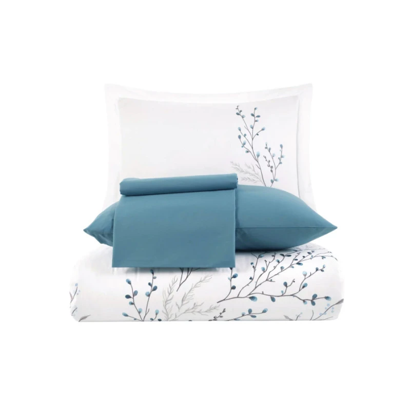 Комплект постельного белья С №101 Poplin twigs - 7