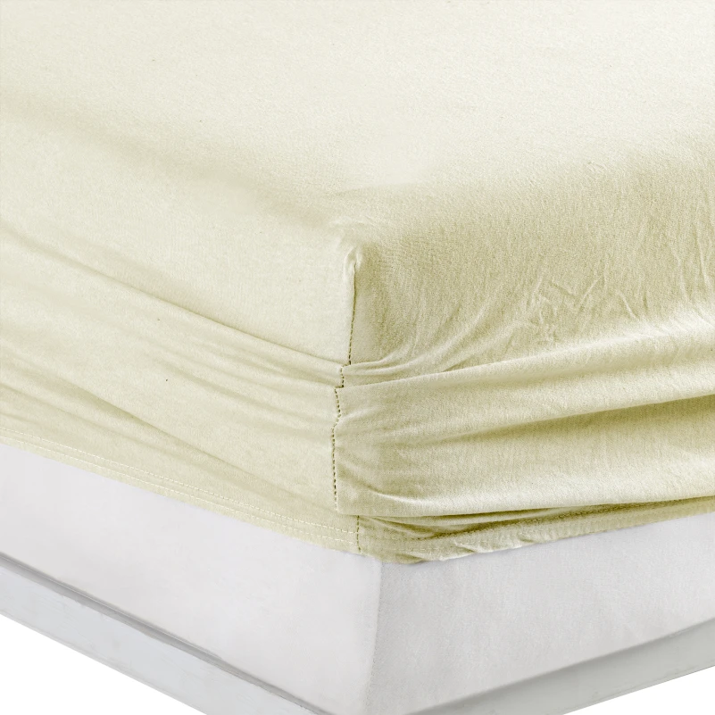 Простирадло на гумці К Premium Line "Cream" - висота 25 см (дитячі 15 см)