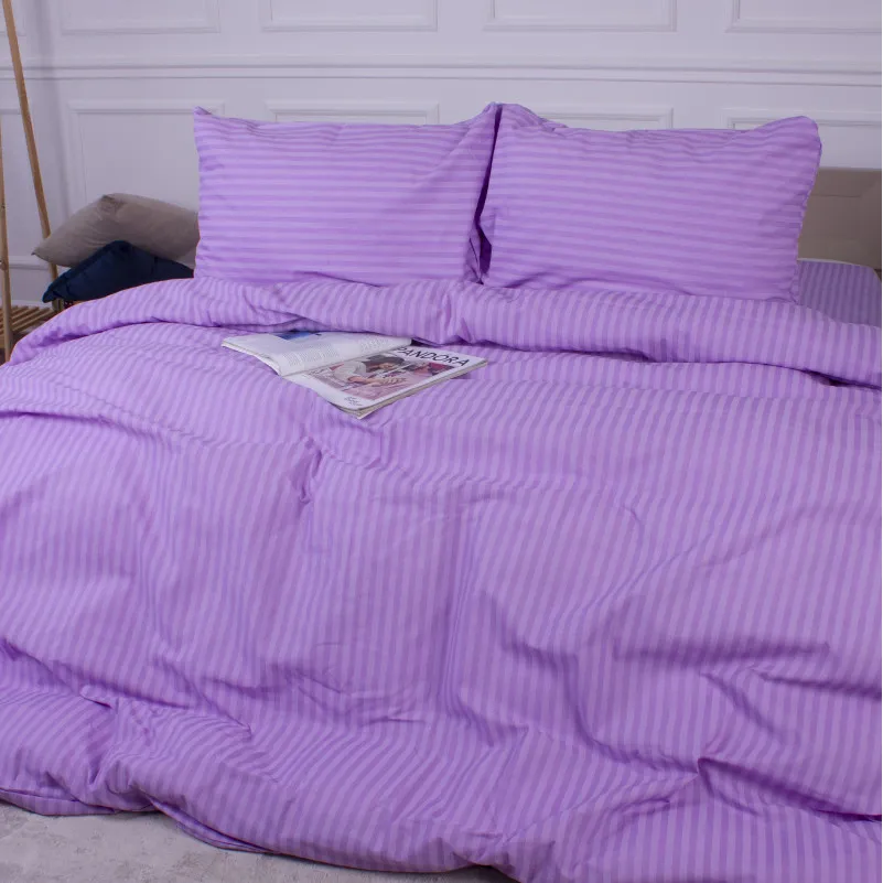 Наволочка MirSon Ranforce Elite 17-0618 Stripe Purple - 3
