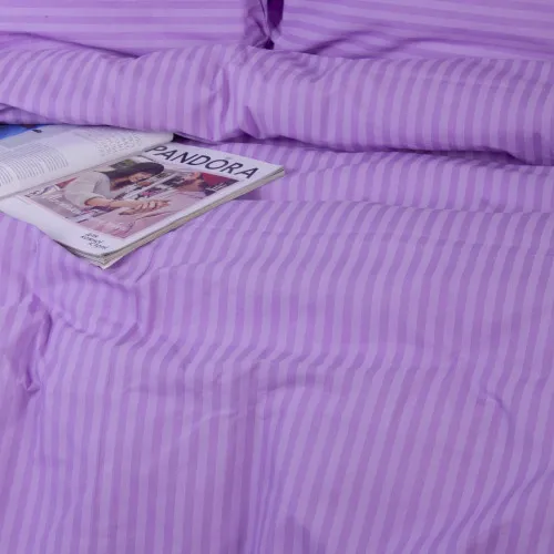 Пододеяльник MirSon Ranforce Elite 17-0618 Stripe Purple - 2