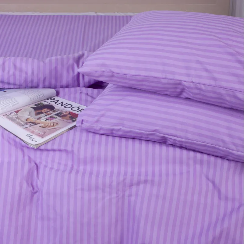 Простирадло MirSon Ranforce Elite 17-0618 Stripe Purple - 2