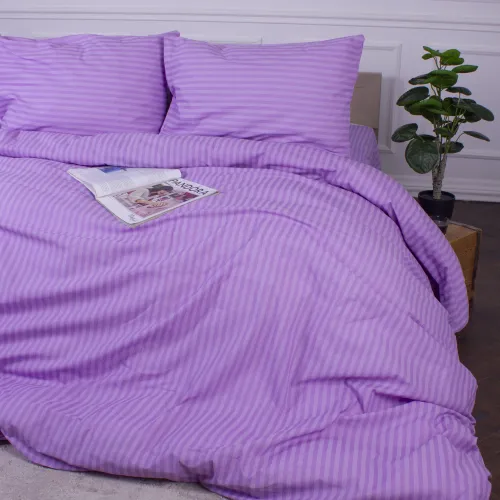 Комплект постільної білизни MirSon Ranforce Elite 17-0618 Stripe Purple - 5