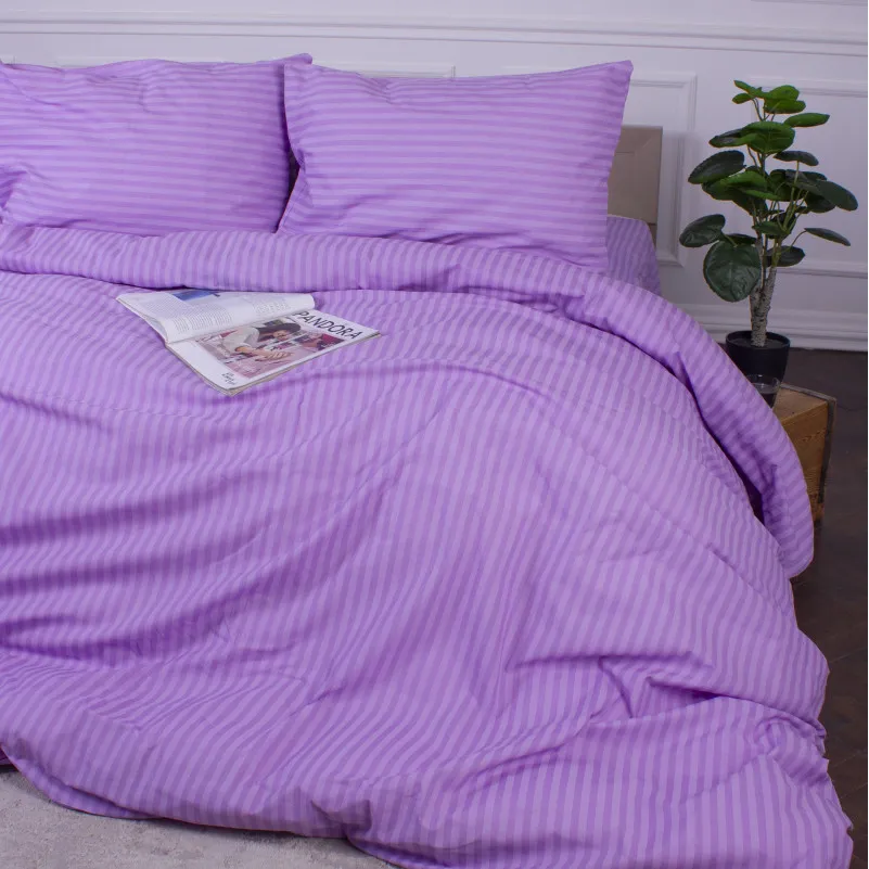 Пододеяльник MirSon Ranforce Elite 17-0618 Stripe Purple - 4