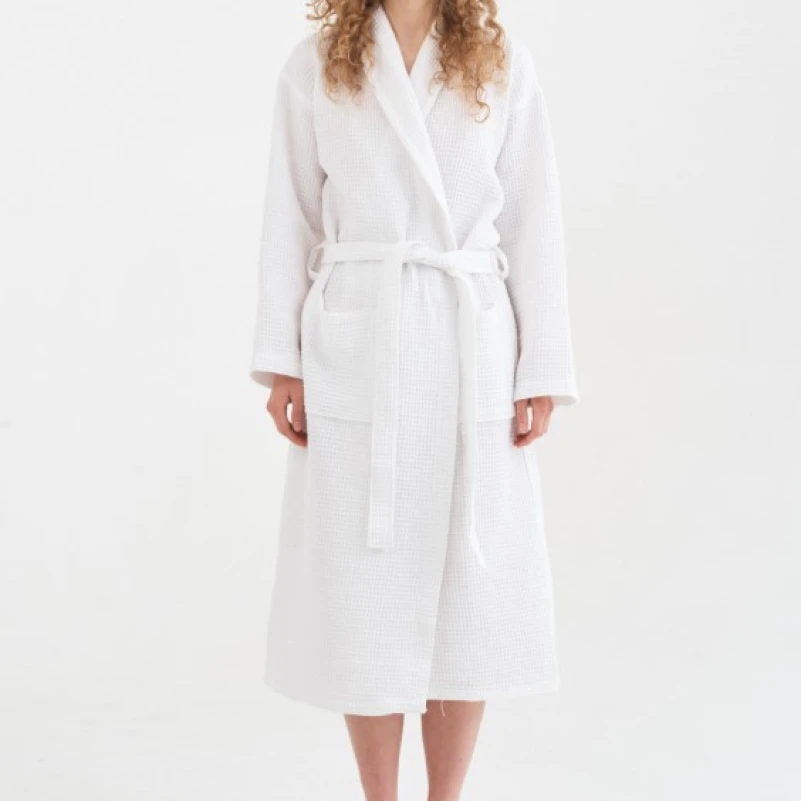 Халат С "Relax Waffle Robe" white - 3