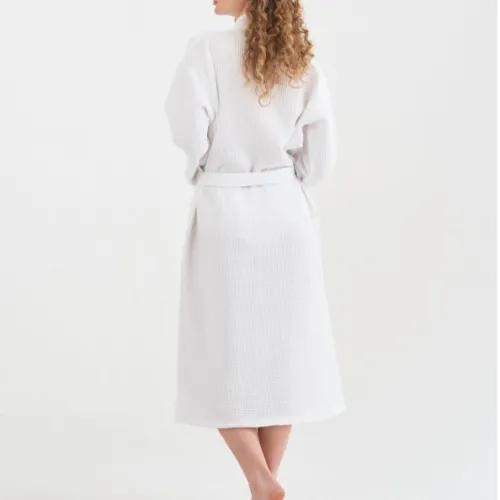 Халат С "Relax Waffle Robe" white - 5