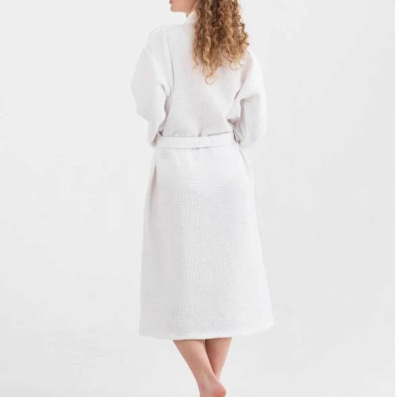 Халат С "Relax Waffle Robe" white - 4