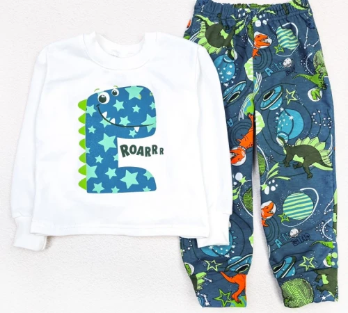  Пижама детская для мальчиков "Rocket Dreams" dino