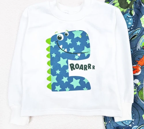  Пижама детская для мальчиков "Rocket Dreams" dino - 2