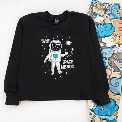  Пижама детская для мальчиков "Rocket Dreams" space - 2