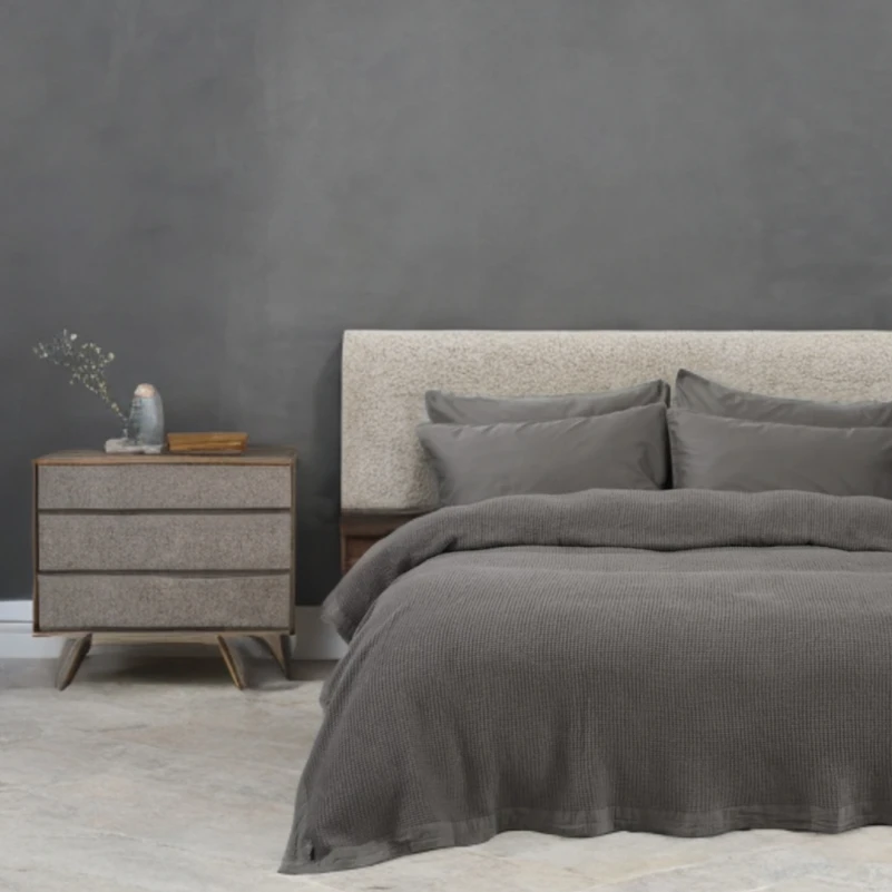 Покрывало C №1331 Ruis dark gray