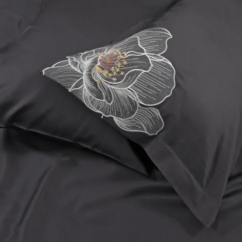 Комплект постільної білизни С Satin Elit "Bliss antrasit"