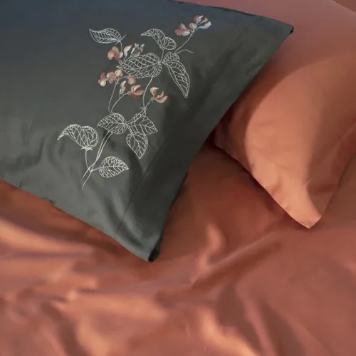 Комплект постільної білизни С Satin Elit "Blossom antrasit"