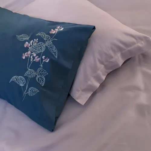 Комплект постільної білизни С Satin Elit "Blossom blue"