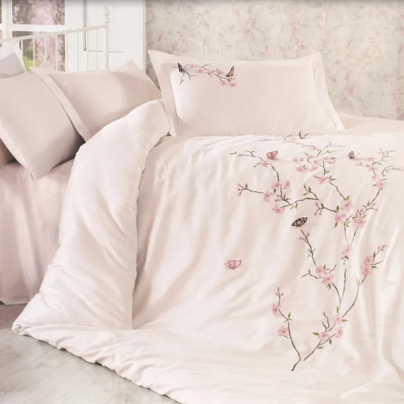 Комплект постільної білизни С Satin Elit "Butterfly" - 1