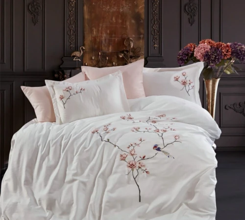 Комплект постільної білизни С Satin Elit "Callista creamy" - 2