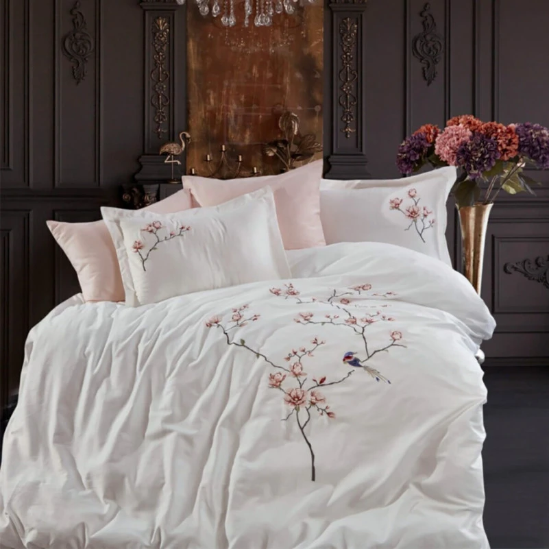 Комплект постельного белья С Satin Elit "Callista creamy" - 1