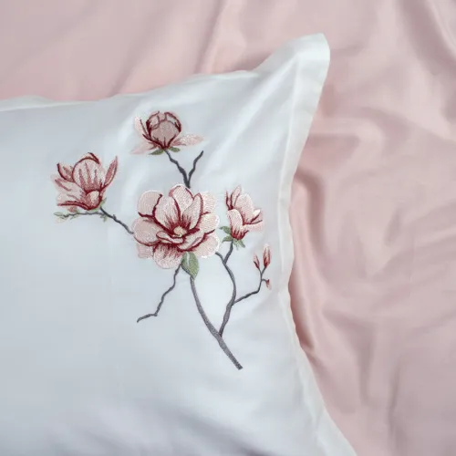 Комплект постільної білизни С Satin Elit "Callista creamy" - 5