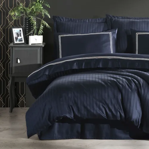 Комплект постільної білизни С Satin Elit "Calmness blue" - 3