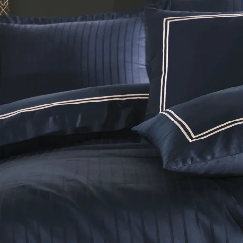 Комплект постільної білизни С Satin Elit "Calmness blue" - 4