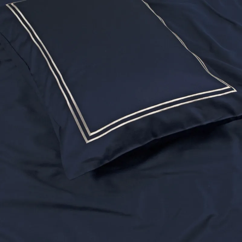 Комплект постільної білизни С Satin Elit "Calmness blue" - 5