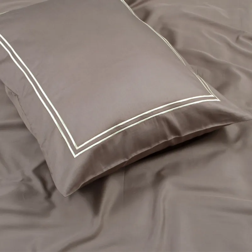 Комплект постільної білизни С Satin Elit "Calmness coffee" - 5