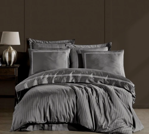 Комплект постільної білизни С Satin Elit "Calmness gray" - 2