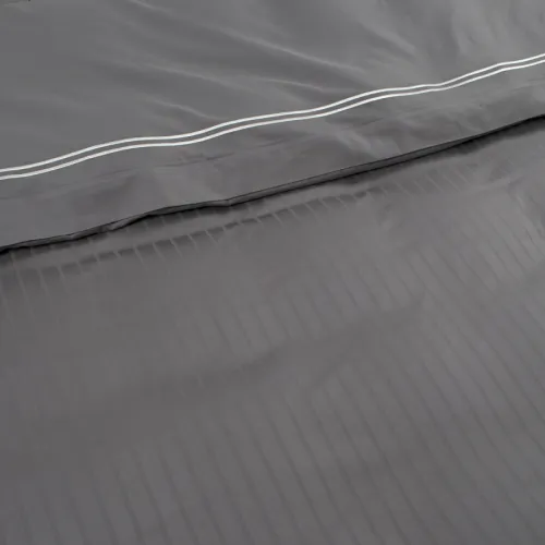 Комплект постільної білизни С Satin Elit "Calmness gray" - 5