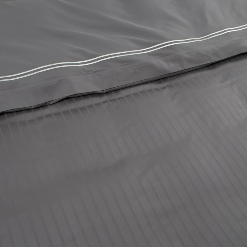 Комплект постільної білизни С Satin Elit "Calmness gray" - 4