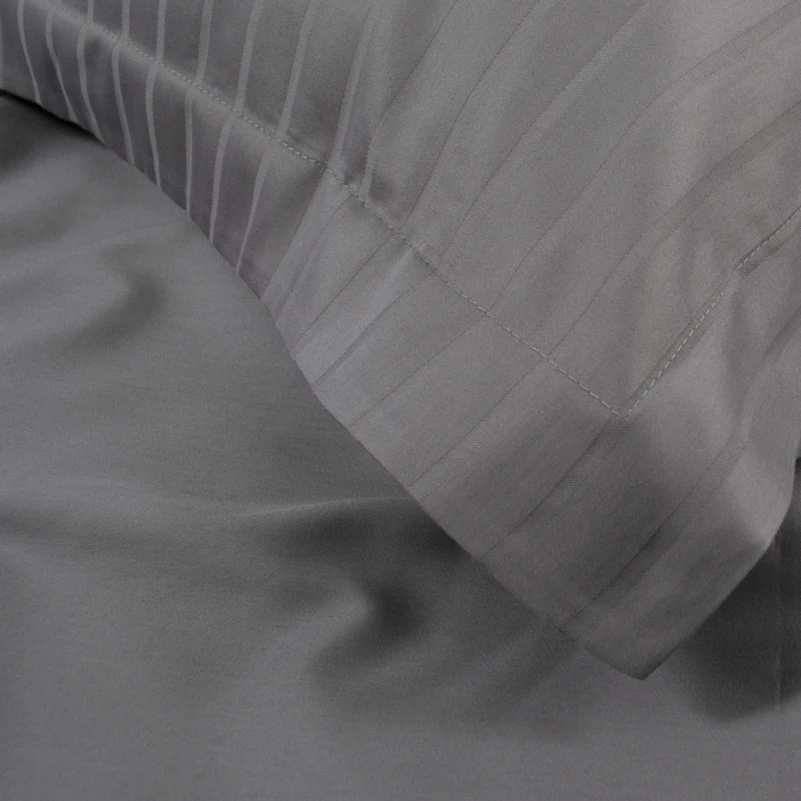 Комплект постільної білизни С Satin Elit "Calmness gray" - 7