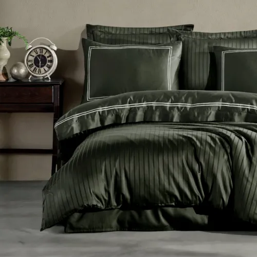 Комплект постільної білизни С Satin Elit "Calmness khaki" - 3