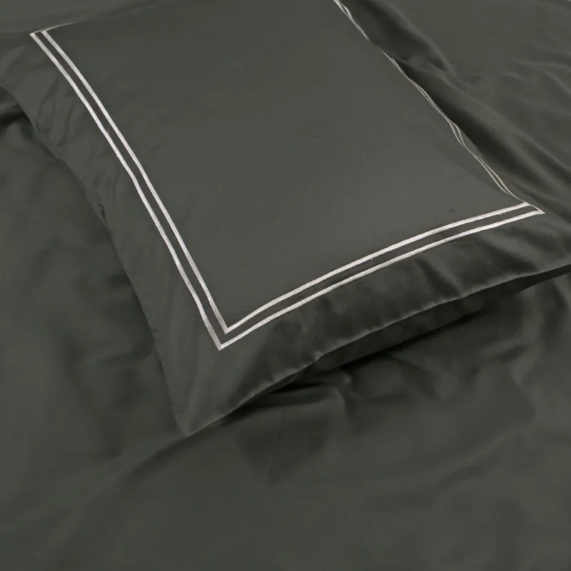 Комплект постільної білизни С Satin Elit "Calmness khaki" - 5