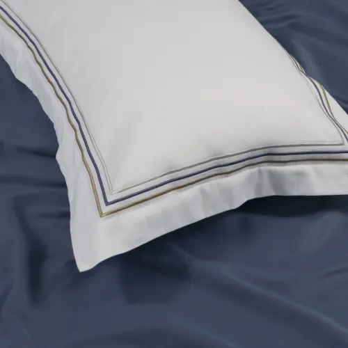 Комплект постільної білизни С Satin Elit "Equanimity blue" - 5