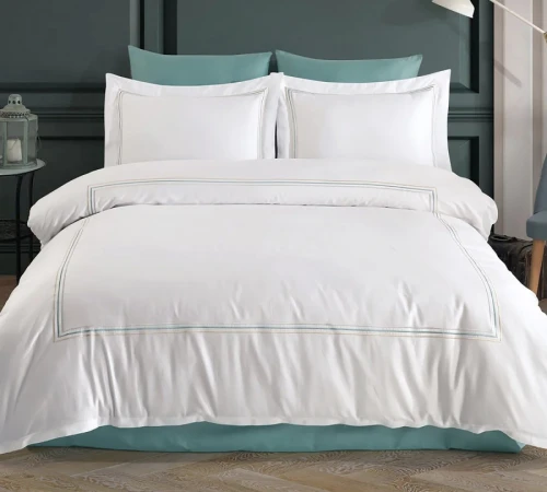 Комплект постільної білизни С Satin Elit "Equanimity menthol" - 2