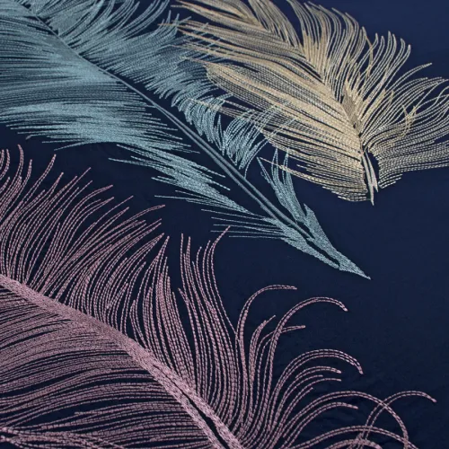 Комплект постільної білизни С Satin Elit "Feather blue" - 4