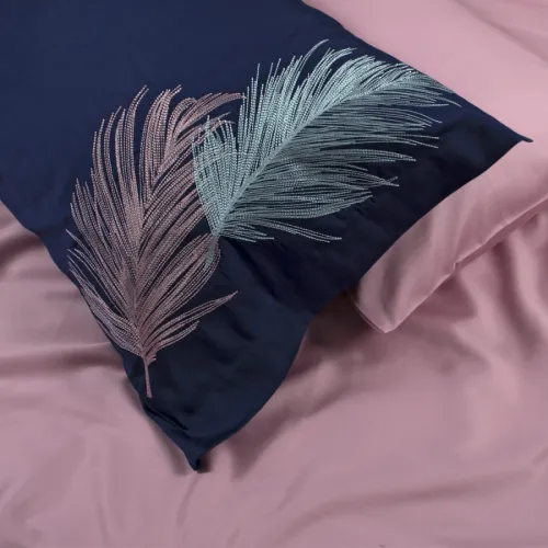 Комплект постільної білизни С Satin Elit "Feather blue"