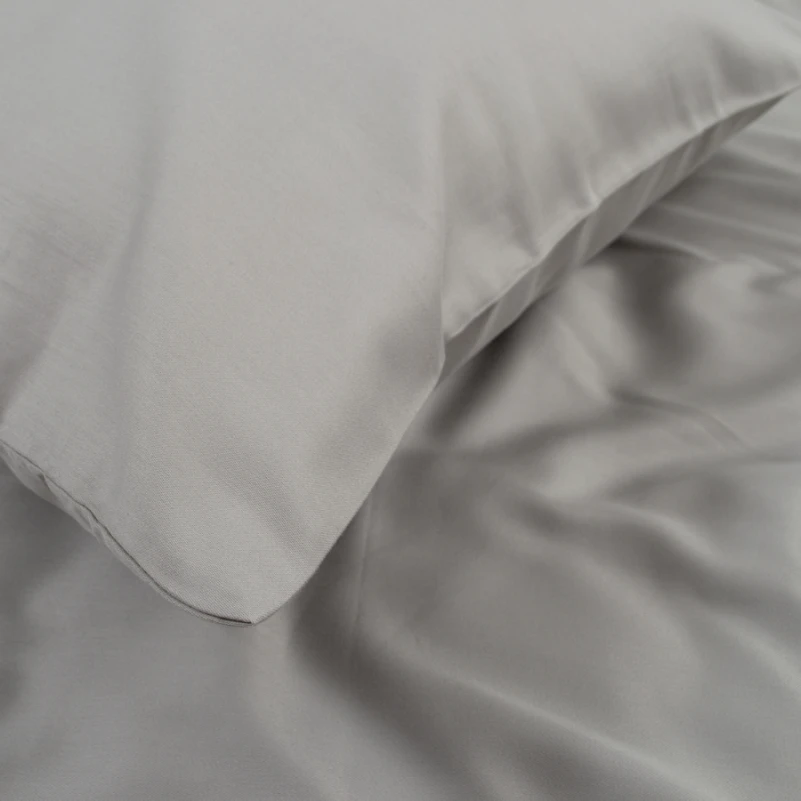 Комплект постельного белья С Satin Elit "Feather white" - 5