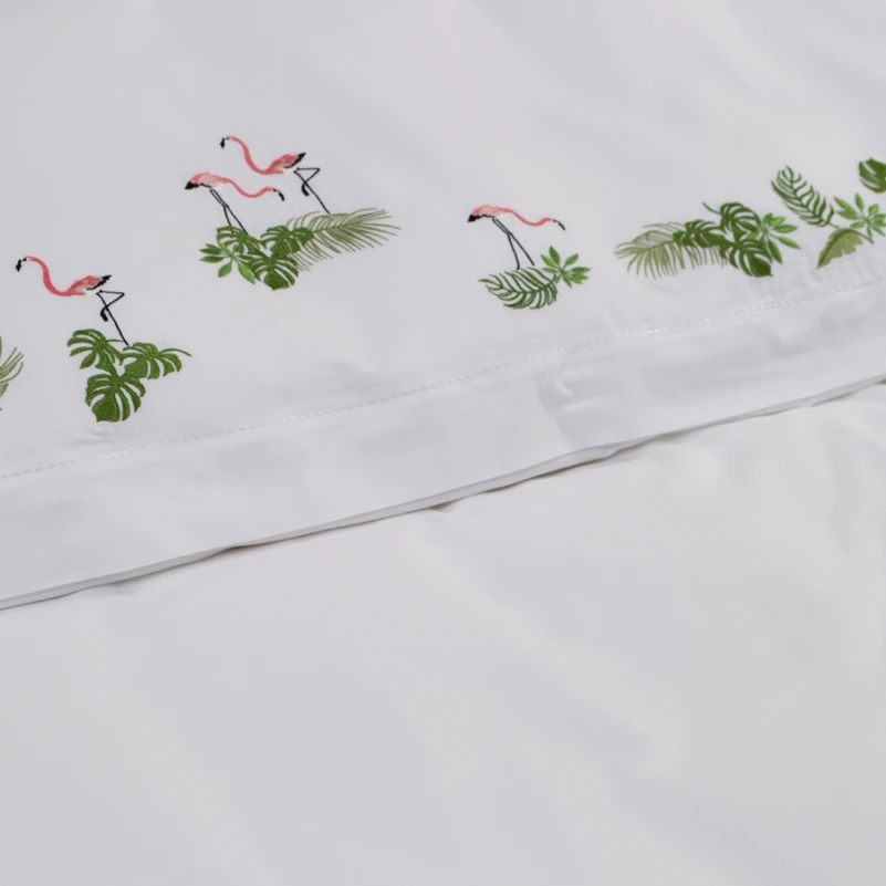 Комплект постільної білизни С Satin Elit "Flamingoes" - 3