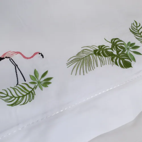 Комплект постільної білизни С Satin Elit "Flamingoes" - 5