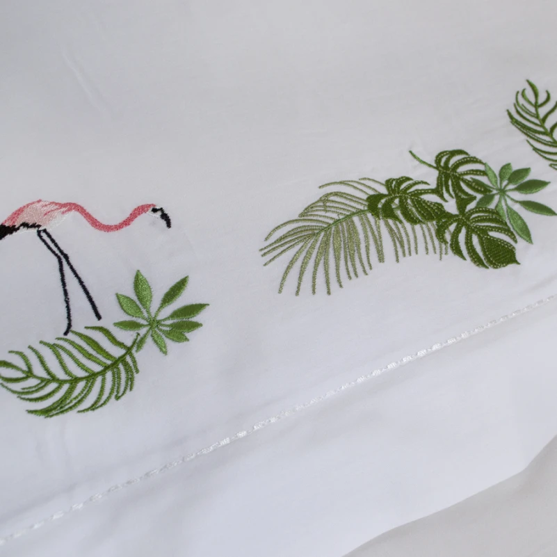 Комплект постільної білизни С Satin Elit "Flamingoes" - 4