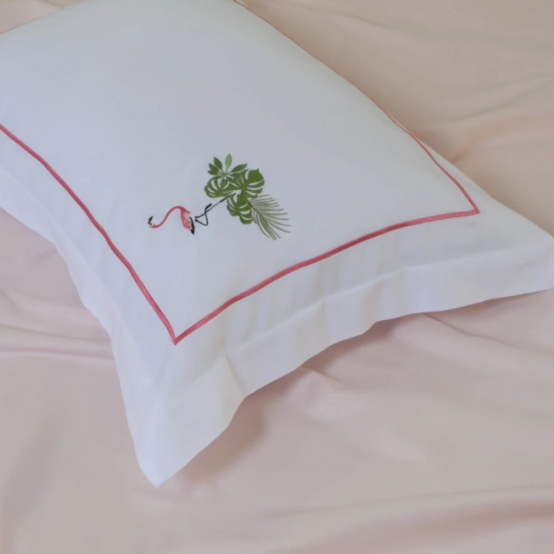 Комплект постільної білизни С Satin Elit "Flamingoes" - 5