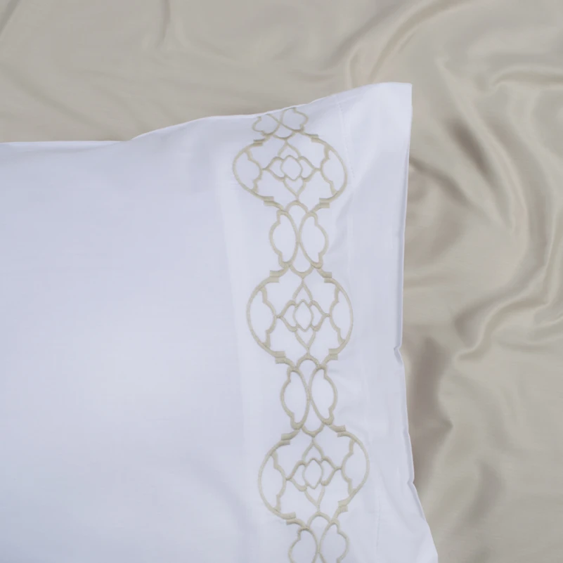 Комплект постільної білизни С Satin Elit "Graceful beige" - 2