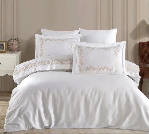 Комплект постільної білизни С Satin Elit "Gratitude beige" - 2