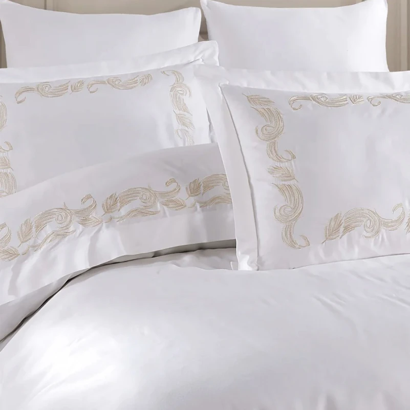 Комплект постільної білизни С Satin Elit "Gratitude beige" - 3