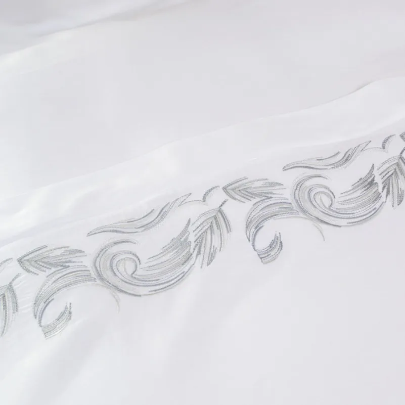 Комплект постельного белья С Satin Elit "Gratitude gray" - 4