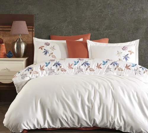 Комплект постільної білизни С Satin Elit "Leaf-inspired" - 2