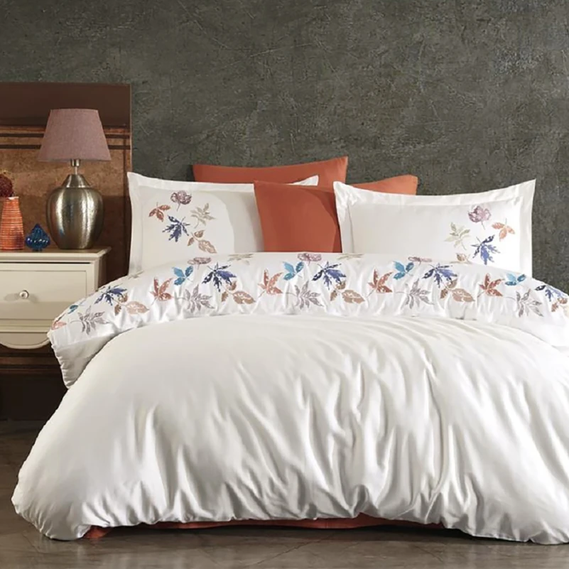 Комплект постільної білизни С Satin Elit "Leaf-inspired" - 1