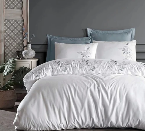 Комплект постільної білизни С Satin Elit "Leaves" - 2