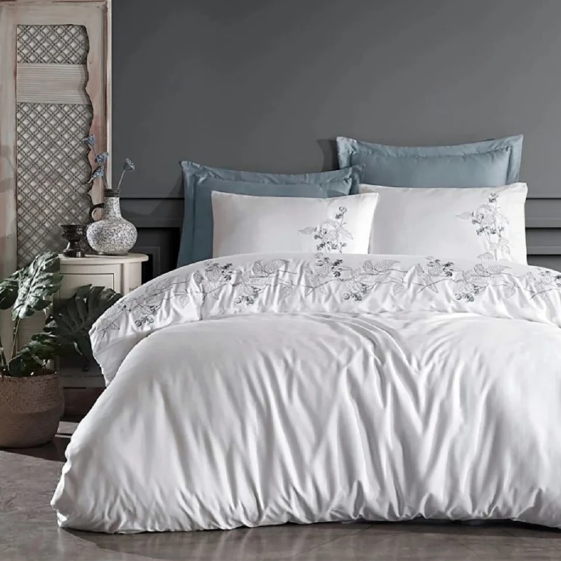 Комплект постільної білизни С Satin Elit "Leaves" - 1